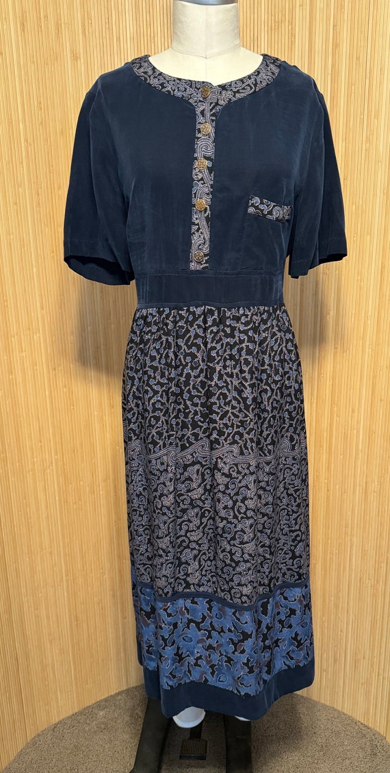 Vintage Carole Little Mixed Pattern Dress