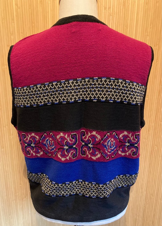 Petite Sophisticates Metallic Knit Vest - image 5