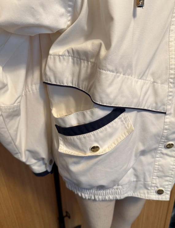 80s CS Essentials Reversible Snap Front Poplin an… - image 2