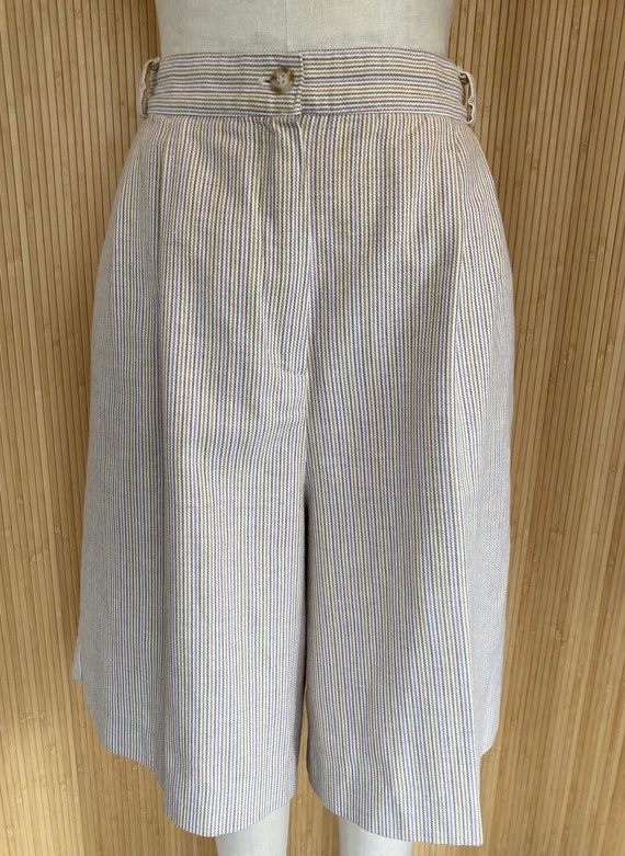 1980s Catalina High Waisted Front Pleat Bermuda Sh