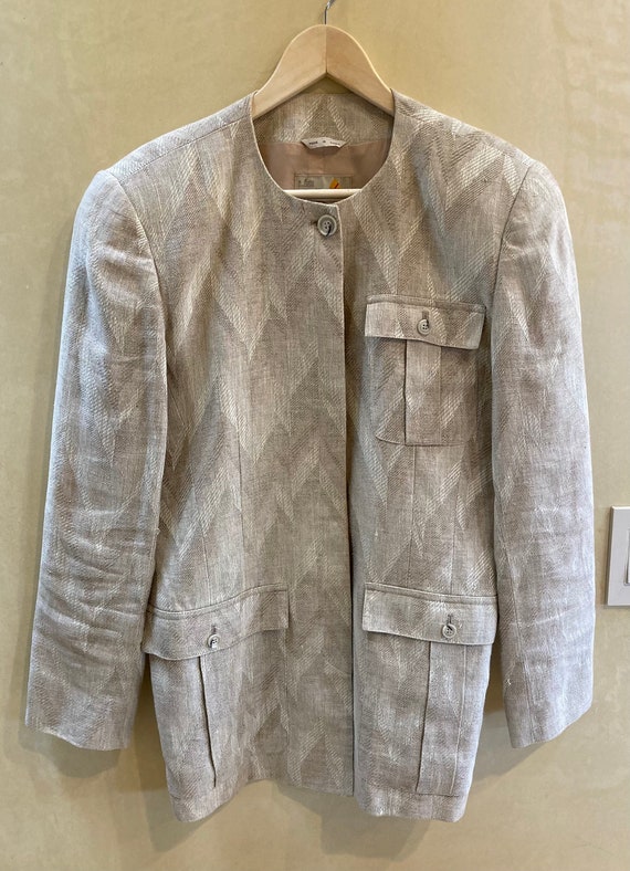 Liz Claiborne Streamlined Linen Jacket