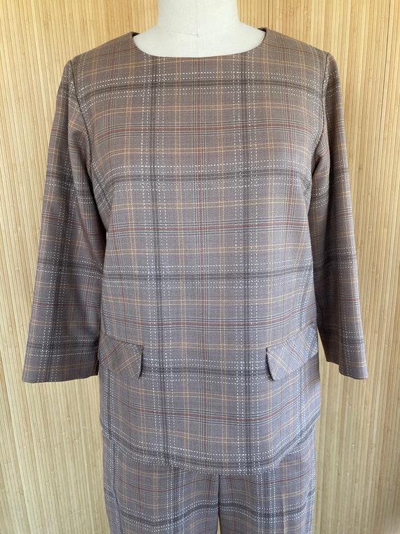 XXL Pendleton Plaid Pant Suit with Gray Shirt Jacket main image 0
