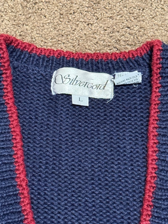 80s Argyle V-Necked Sweater Vest by Silvercord - image 4