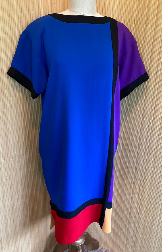 Mondrian-inspired Color Block Pat Argenti Dress