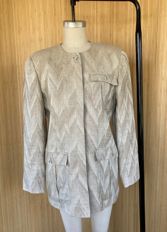 1980s/1990s Liz Claiborne Linen Jacket