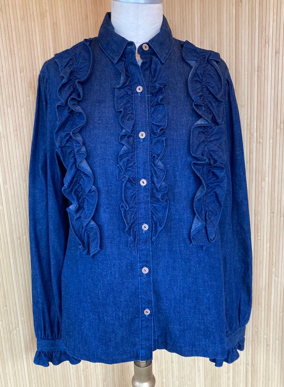 Vintage 70s ruffle front - Gem