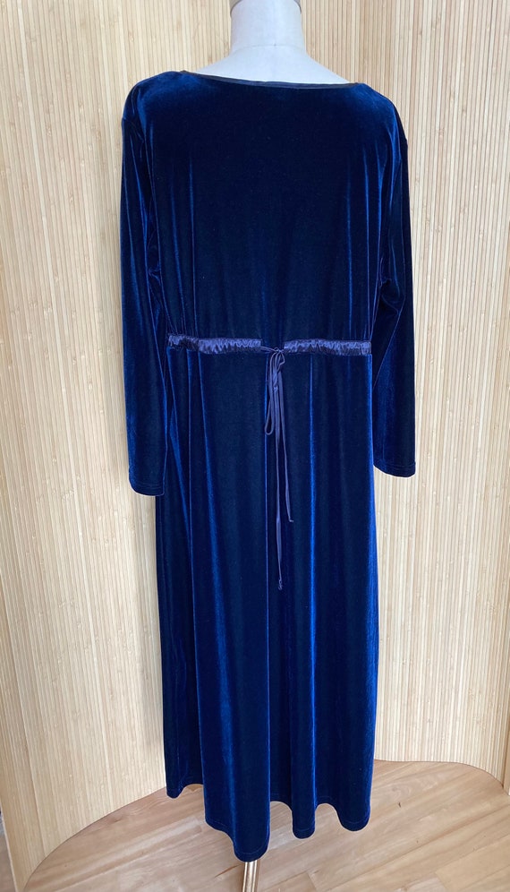 CDC Midnight Blue Velour Dress - image 3