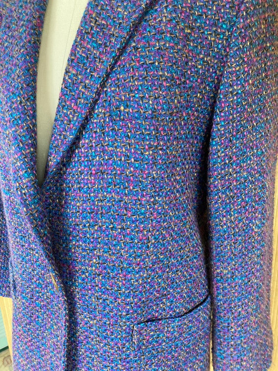 1980s Lilli Ann Collections Jewel Tone Suit - image 3