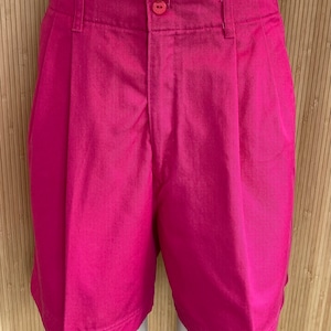 1980s Hunt Club Pleat Front High Waisted Shorts