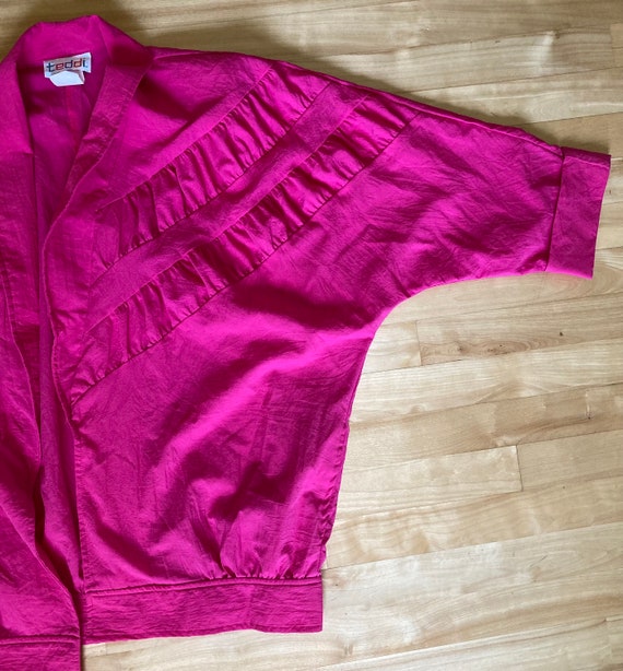 1980s Teddi Lightweight Open Front Jacket - image 4