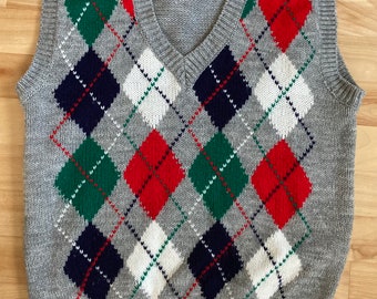 1970s Ricki Argyle Vest