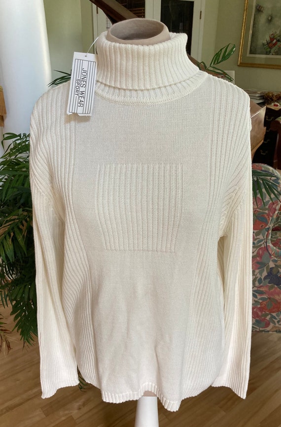 1990s Jones Wear Ribbed Turtleneck NWT