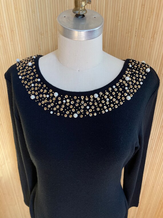 1990s Embellished Body Con Dress - image 2