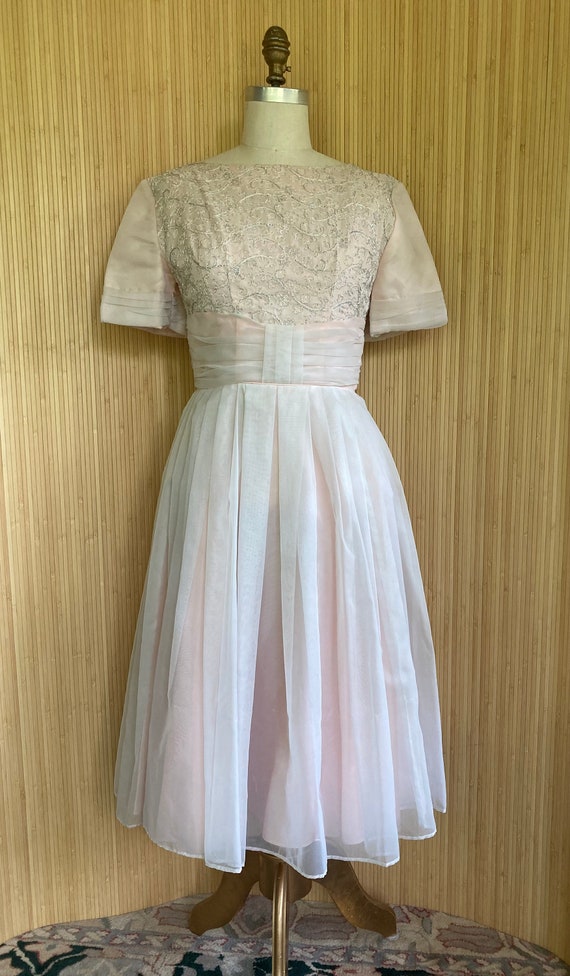 1950s Pink Party Dress