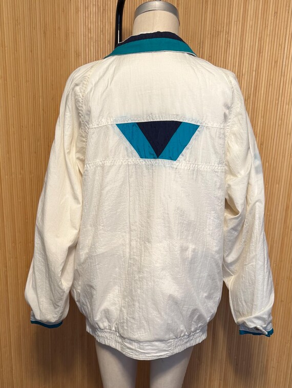 80s CS Essentials Reversible Snap Front Poplin an… - image 8