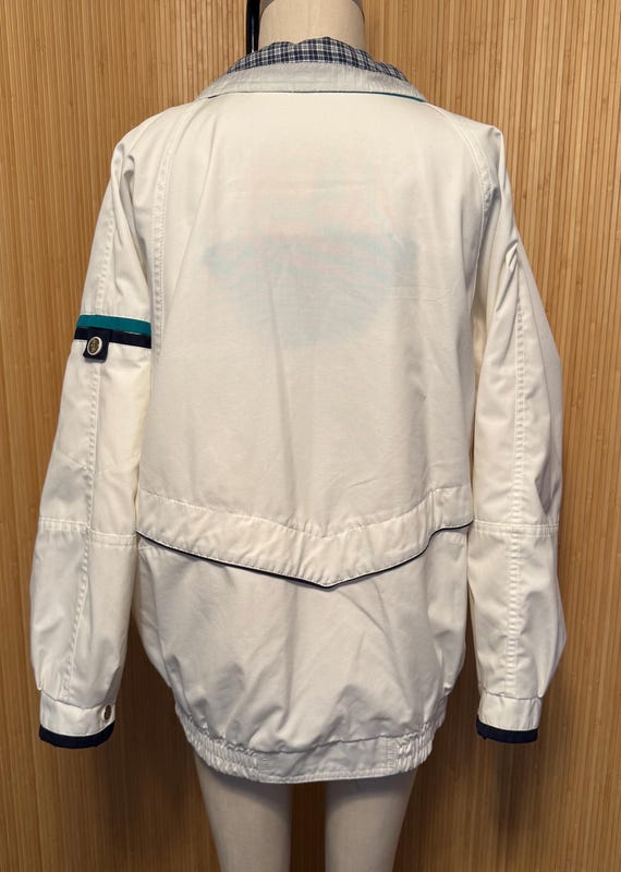 80s CS Essentials Reversible Snap Front Poplin an… - image 5