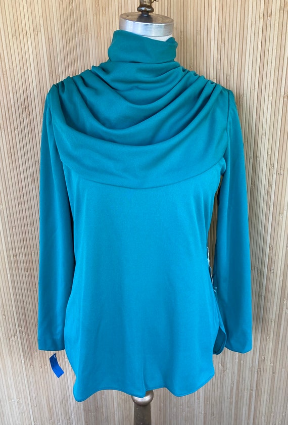 Vintage Miss Beege Draped Neck Top