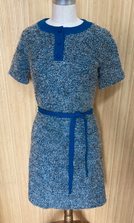 Rare 1960s Sussex Harry Wagner Nubby Knit Dress