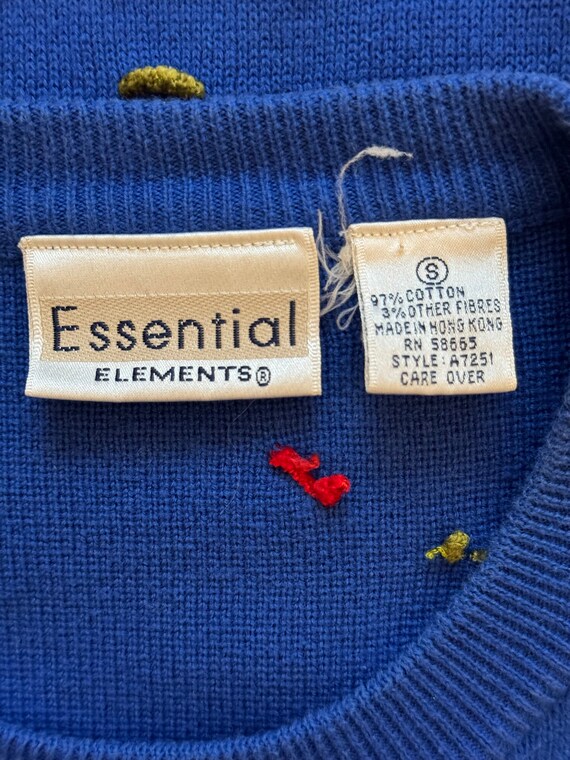 1980s Essential Elements Nubby Pullover - image 6