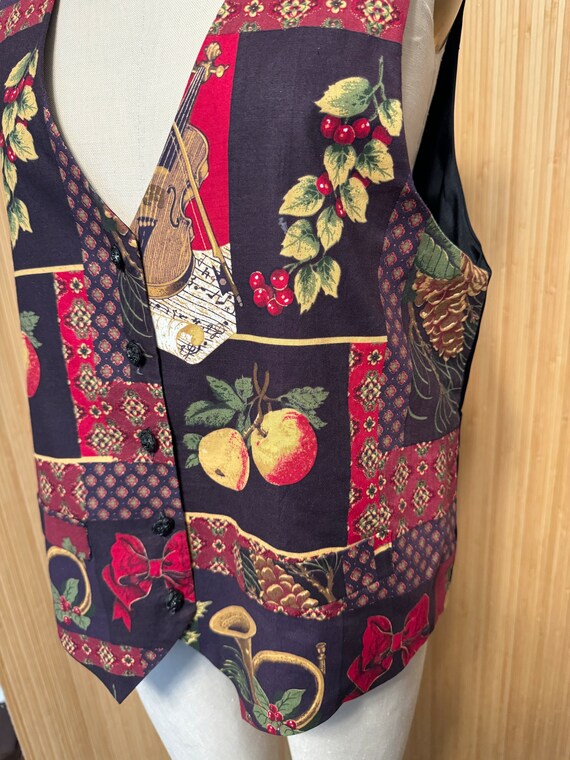 Patchwork Print Carole Antone Collection Tie-back… - image 2