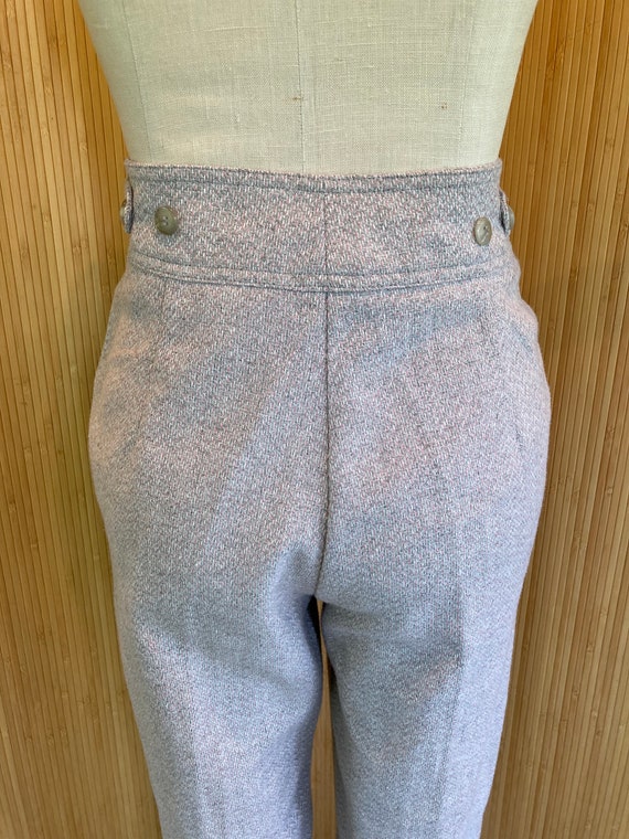 1980s Sparks Light Gray Pleat Front Pants - image 6