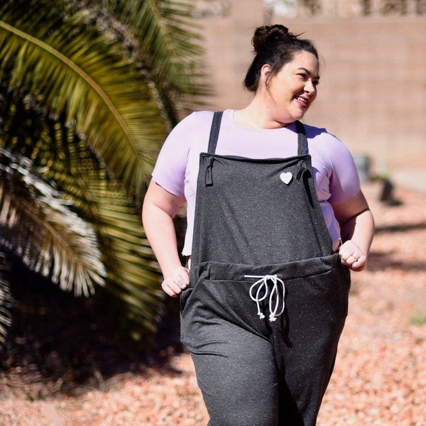 So Over-it-Alls PDF Sewing Pattern, Overalls, Knit, Stretch Woven, Dungarees, Bib Overalls, Plus Size, Maternity