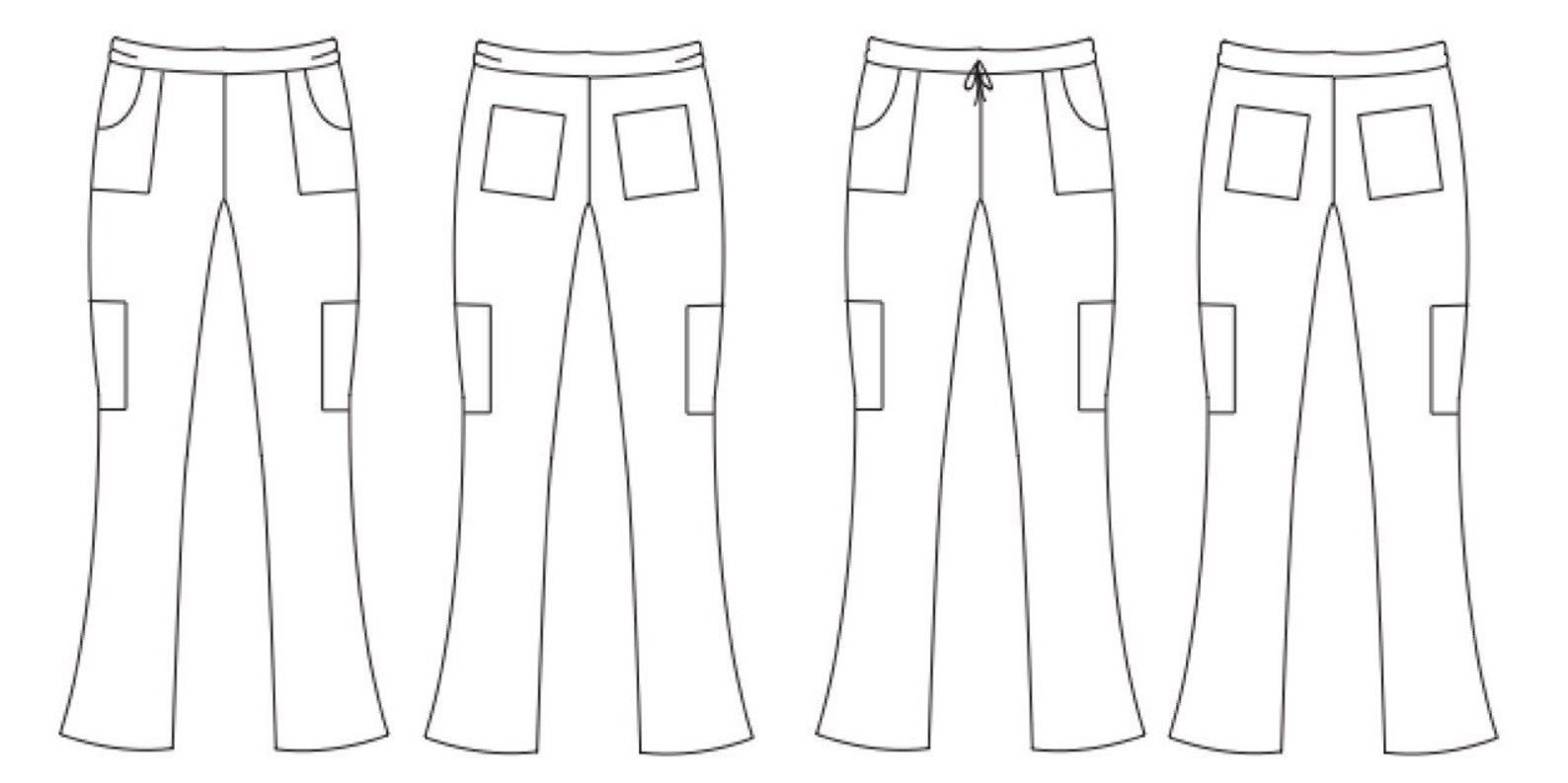 Scrub Pants PDF Sewing Pattern medical scrubs dental scrubs Etsy