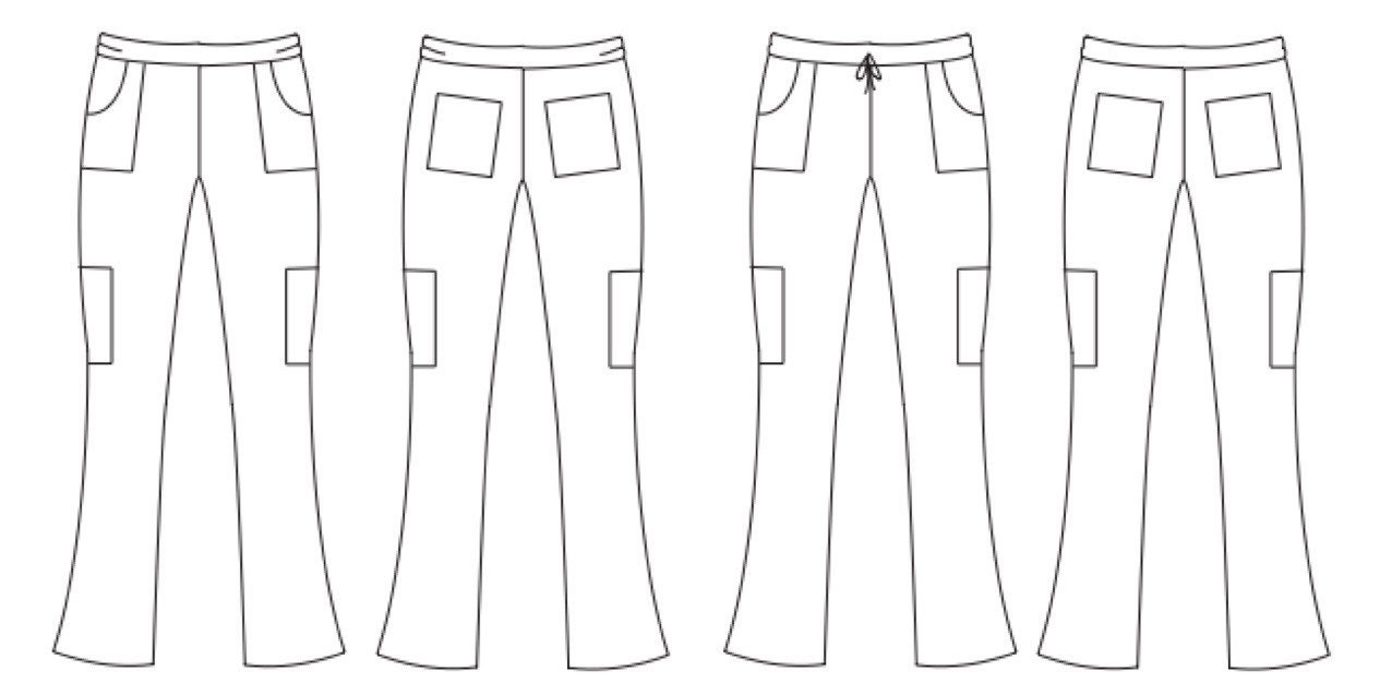Scrub Pants PDF Sewing Pattern medical scrubs dental scrubs Etsy