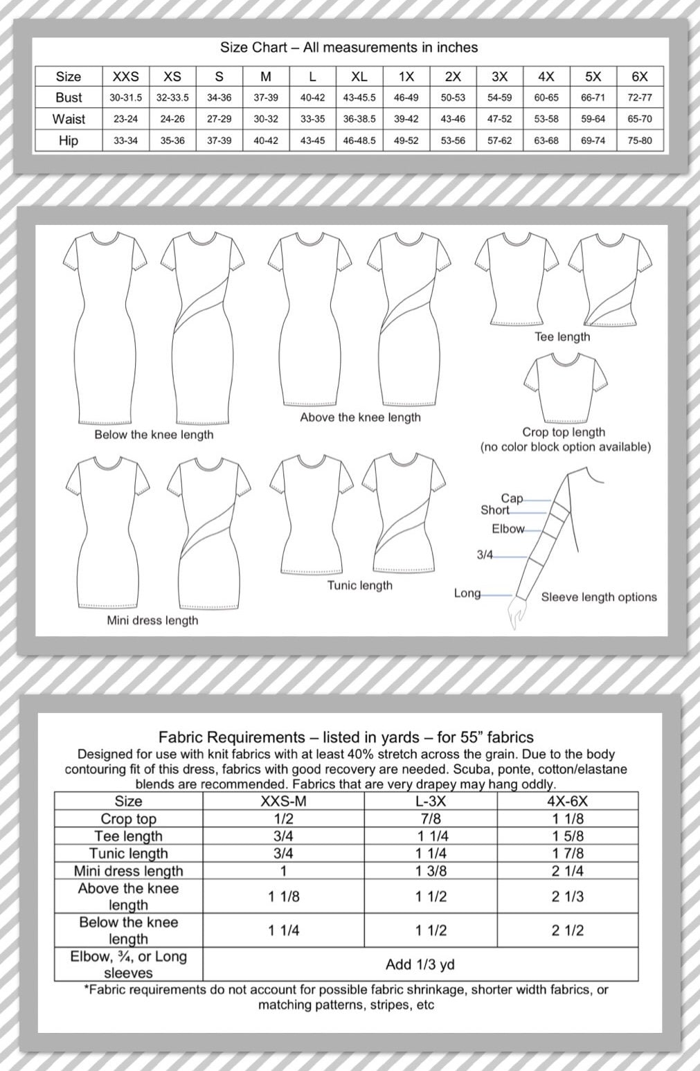 Body Con-fidence Dress and Top PDF Sewing Pattern | Etsy