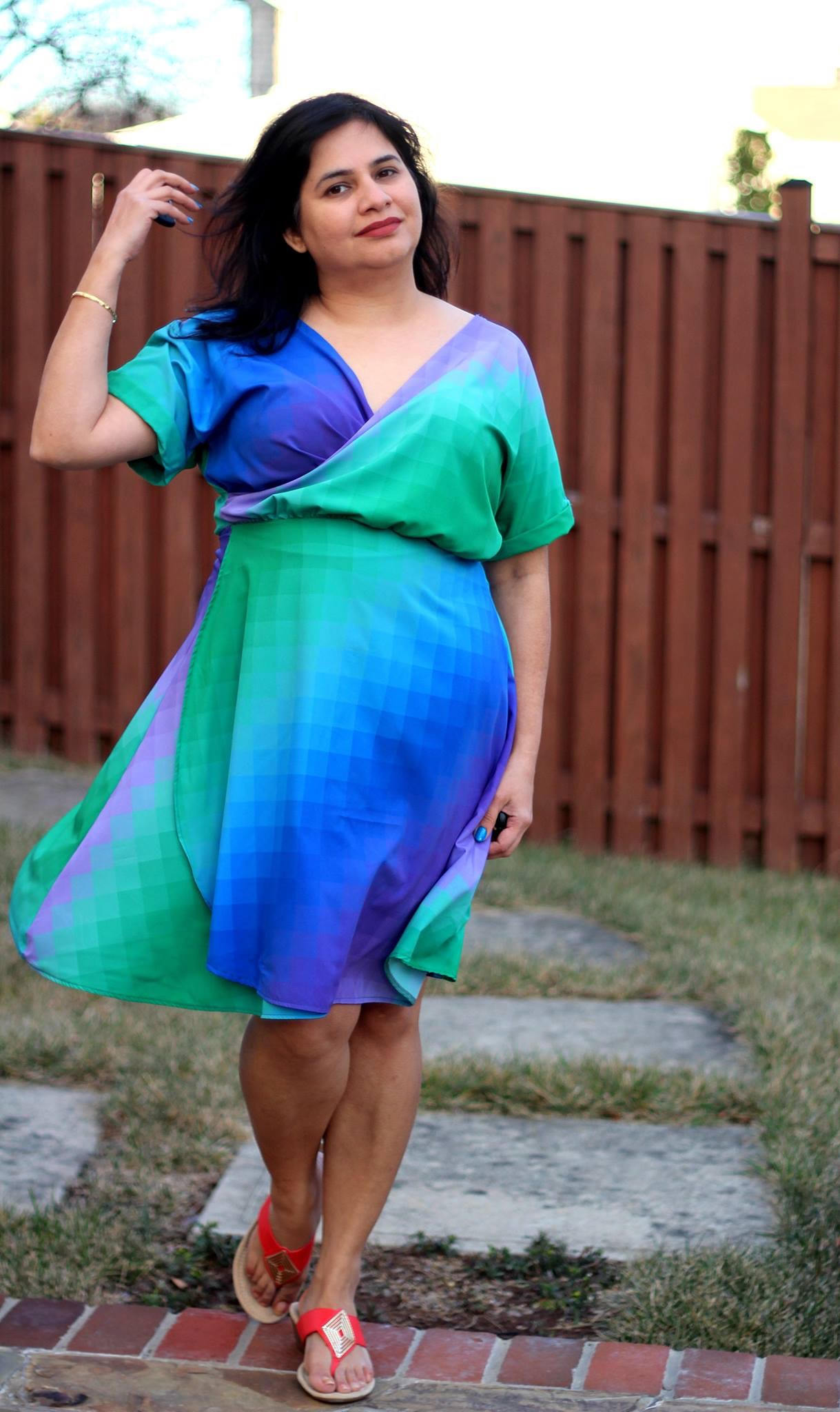 Unity Dress Pattern Unicorn Day Dress PDF Sewing Pattern Woven Dress Pattern Surplice ...