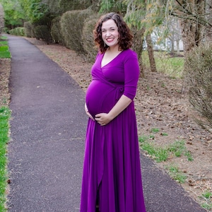 Marsha Wrap Dress PDF Sewing Pattern Wrap Dress, Corssover, Breastfeeding Friendly, Maternity Option, Plus Size, Maxi Dress, Mini Dress image 3