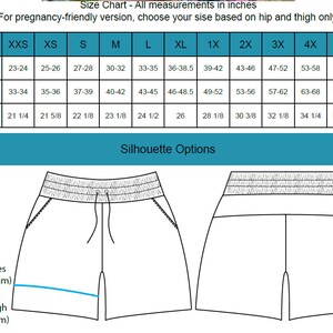 Sunshine Shorts PDF Sewing pattern Hourglass Sewing Proportions image 2