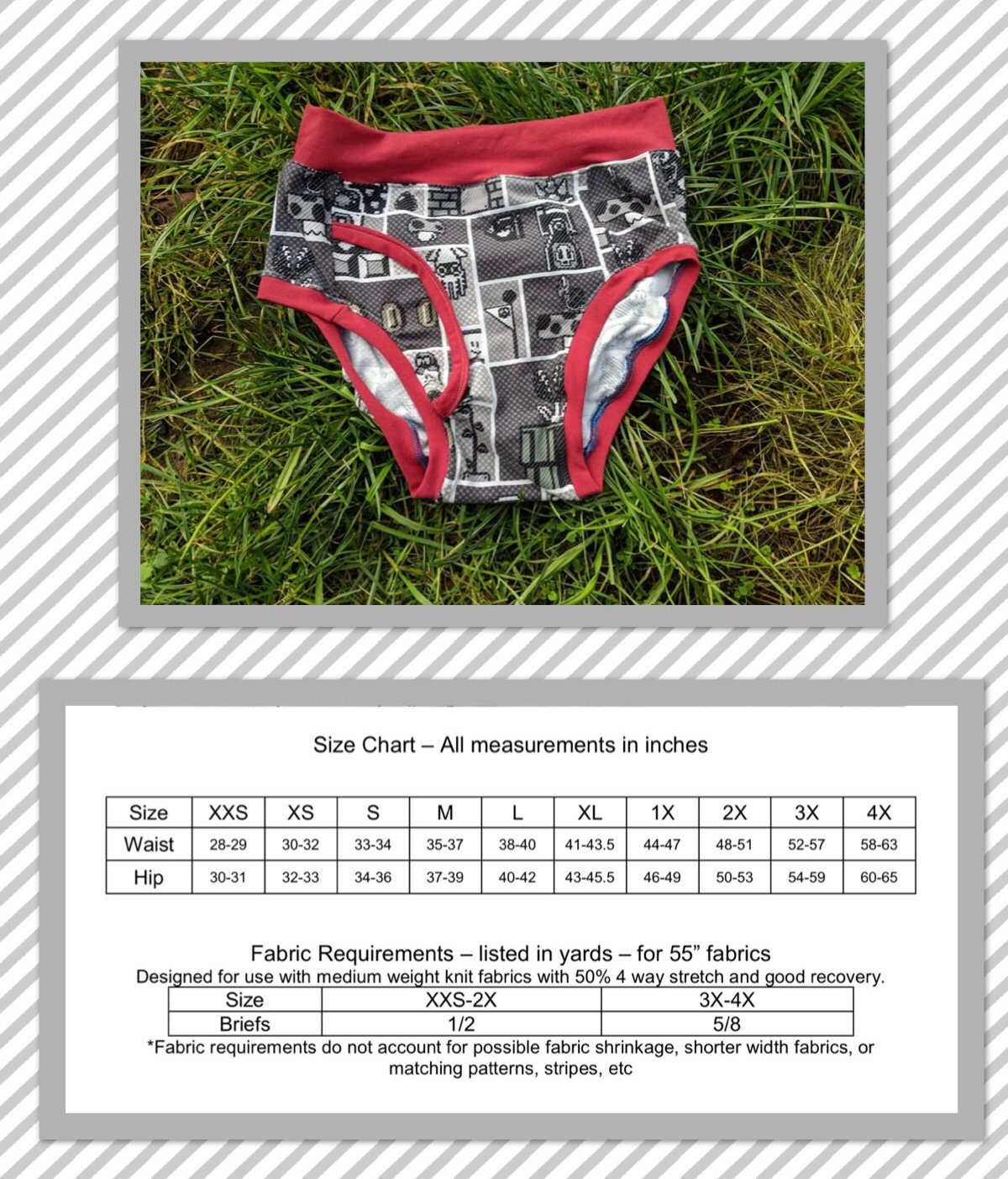 PATTERN Slip-on Briefs for Men, Sewing Pattern, Digital, Pattern PDF, Pack  Size S 2XL, Instant Download -  Canada