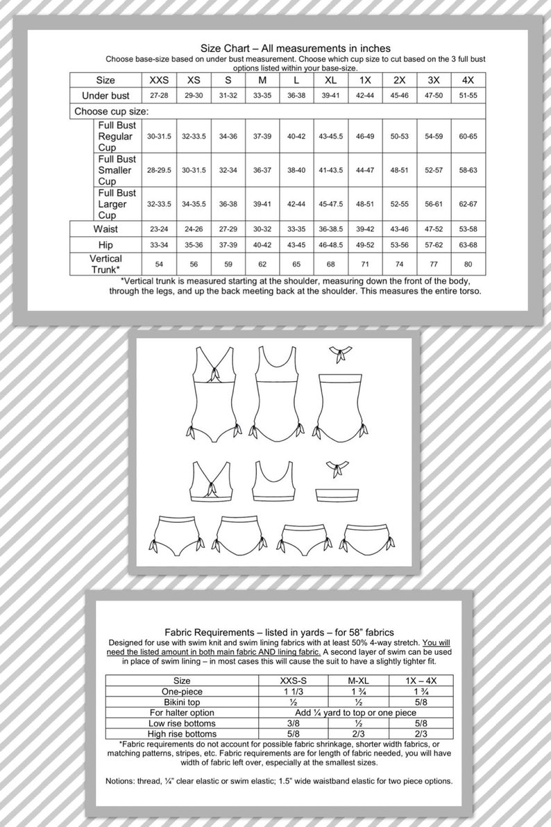 Fit to Be Tied Swimsuit PDF Sewing Pattern image 2