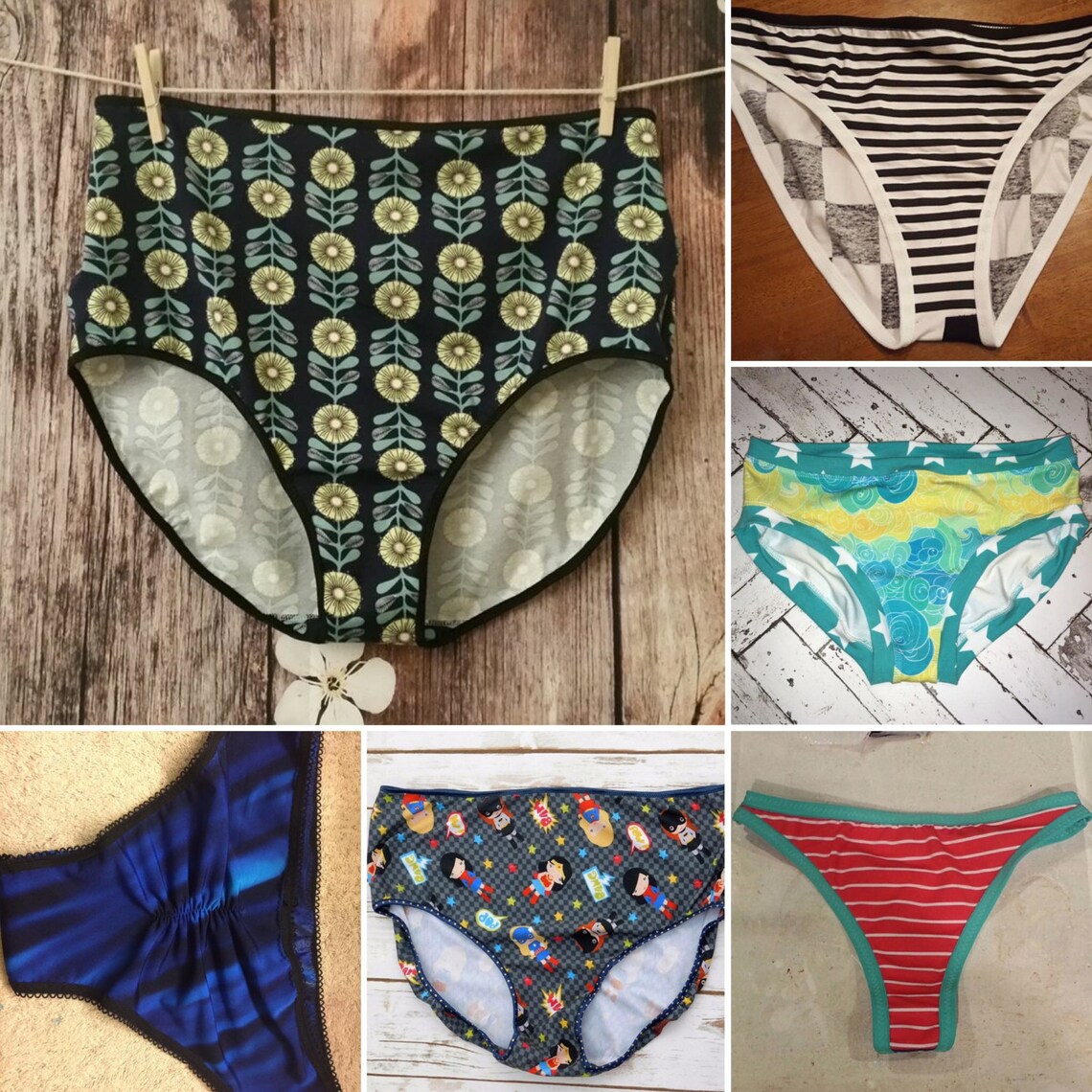Lucky Undies PDF Sewing Pattern Underwear Pattern Panty Etsy