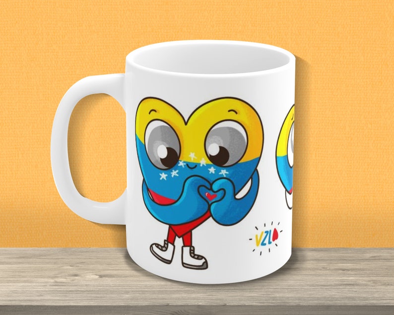 Venezuela Mug 11oz. Venezuela cup of coffee. Venezuela Tea cup image 2