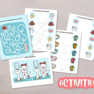 Potty Training Printable - Potty Chart. Potty Coloring Sheets. Potty ...