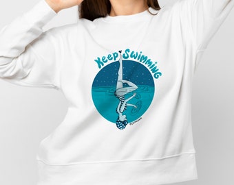 Synchronized Swimming Girl sweatshirt, Pool Girl Swimmer sweater, Synchronized Swimming wear, Artistic Swimming clothes