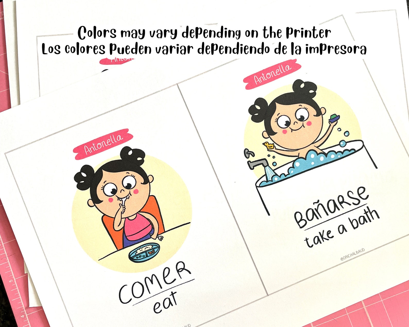 Custom Bedtime Routine Printable Cards. Night Schedule Toddler, Spanish ...