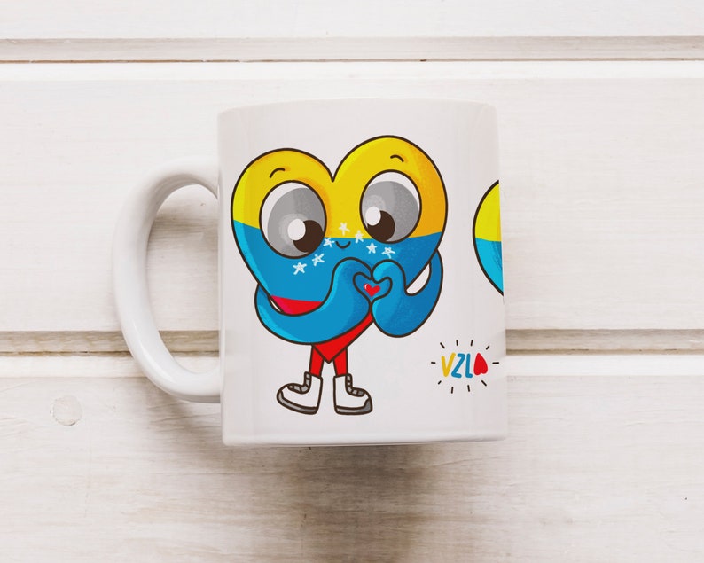 Venezuela Mug 11oz. Venezuela cup of coffee. Venezuela Tea cup image 1