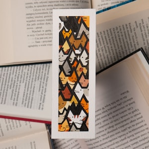 Cat bookmark /NOT PRINTED/ watercolor cat book marker OOAK