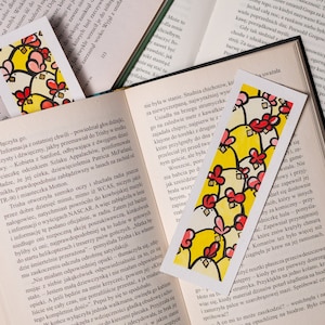Chicken bookmark /NOT PRINTED/ watercolor chicken book marker OOAK