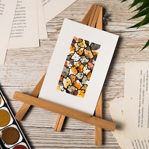 Aquarell MINI Meerschweinchen / Unikat / Unikat / NICHT GEDRUCKT