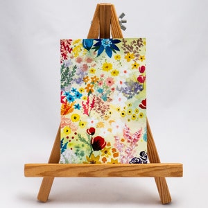 MINI flower power aquarelle pré, peinture à l'aquarelle / ooak non imprimé
