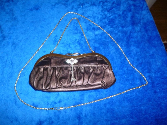 Brown evening bag - image 1