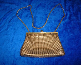 Gold mesh evening bag by Whiting and Davis