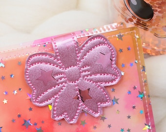 Pink Bow Magnetic Planner Clip/Magnetic Bookmark/Planner Accessories