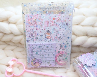 Insert for Hobonichi/Stalogy Cover with rubber bands/Jelly Star/with Pockets and Zip/Wallet/Planner Accessories