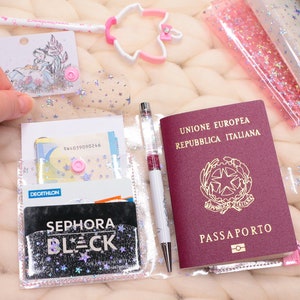 Reisepass oder Reisepass-Einsatz Jelly Star Cover/mit Reißverschluss/Reisepasshülle/Geldbörse