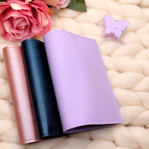 Vegan Leather Hobonichi/Stalogy COVER/Satin Rose gold/Satin Blue/Lilac/Hobonichi Accessories